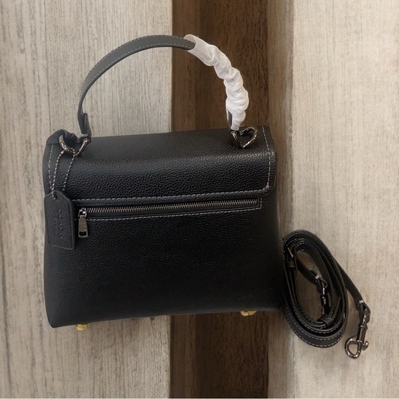 Coach Black Leather Handbag - Picture 5 of 6